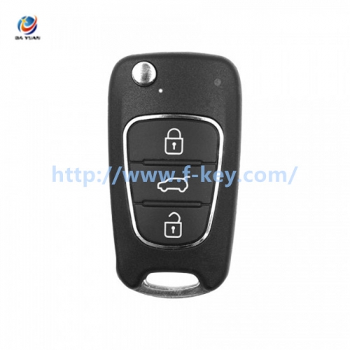 AK067025 XNHY02EN Wireless Remote Key Hyundai Flip 3 Buttons English 5pcs/lot