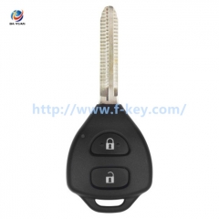 AK067027 XKTO05EN Wire Remote Key Toyota Flat 2 Buttons Triangle English 5pcs/lot