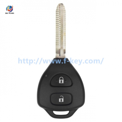AK067027 XKTO05EN Wire Remote Key Toyota Flat 2 Buttons Triangle English 5pcs/lot