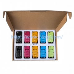 AK067010 XKB50EN Wire Remote Key VW B5 Flip 3 Buttons Red Blue Yellow English 5pcs/lot 1 customer reviews