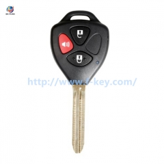AK067045 XKTO04EN Wire Remote Key Toyota Flat Right 3 Buttons Triangle English 5pcs/lot