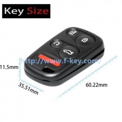 AK067051 XKHO03EN Wire Remote Key Honda Separate 4 buttons with Remote Start & Trunk Button English 5pcs/lot