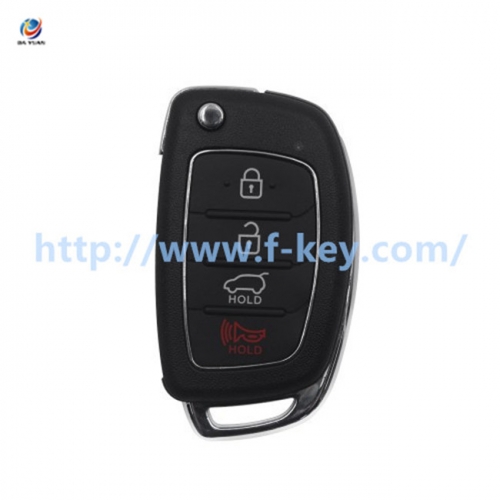 AK067041 XNHY03EN Wireless Remote Key Hyundai Flip 4 Buttons English 5pcs/lot
