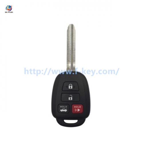AK067043 XKTO06EN Wire Remote Key Toyota Flat 4 Buttons Square English 5pcs/lot