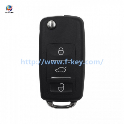 AK067052 XNB510EN Wireless Remote Key VW B5 3 Buttons Folding English 5pcs/lot