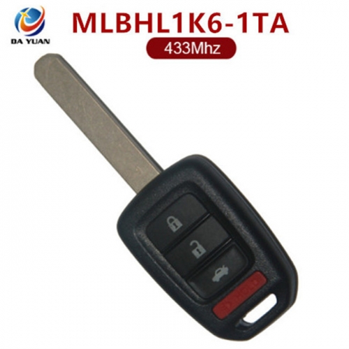AK003089 Original for Honda Remote Key 3+1 Button 433MHz ID47 MLBHL1K6-1TA