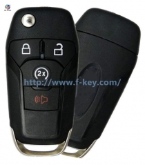 AK018096 2015-2020 Ford F-series Raptor Ranger 4-button flip key 902MHZ 49 chip PN 164-R8134 FCC N5F-A08TDA (OEM)