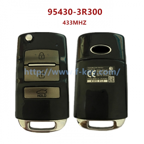 AK051090 KIA Cadenza Genuine Flip Remote Key 3 Buttons 433MHz 2014 95430-3R300