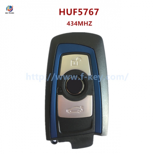 AK006074  Genuine For BMW F Series CAS4 smart key 3Buttons YG0HUF5767 HITAG PRO PCF7953P Chip, 434MHz, with Keyless Go IC 4008C-HUF5767