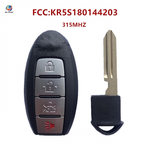 AK058009 For Infiniti 4 Button Proximity Remote Smart Key FCC KR5S180144203 PN 285E3-4HD0C