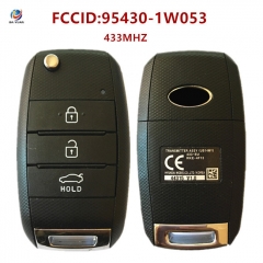 AK051108 KIA Rio Genuine Flip Remote Key 2014 3 Button 433MHz 95430-1W053 (UB14MY)