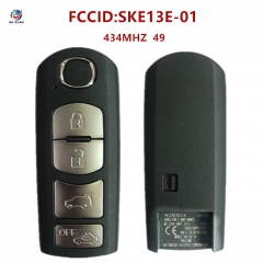 AK026044 4 Buttons Smart Remote Car Key 433Mhz For Mazda (Mitsubishi System) 6 3 MX-5 PFC7953P HITAG PRO 49 CHIP FCC SKE13E-01