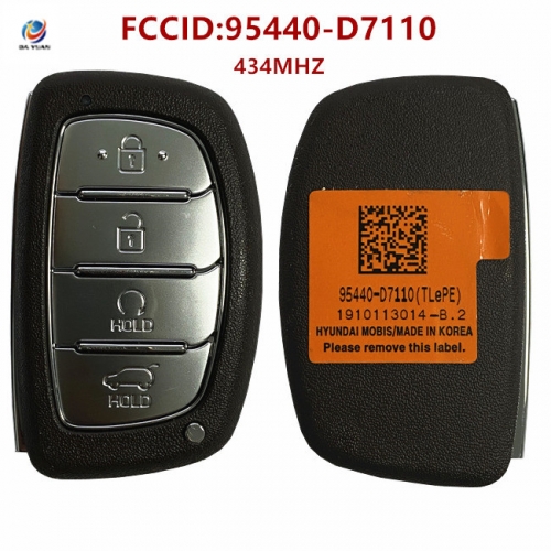 AK020165 Hyundai Tucson 2019-2020 Genuine Smart Remote Key 4 Buttons Auto Start Type 433MHz Genuine Transponder HITAG3 95440-D7110