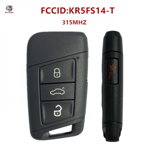 AK001129 2018-2020 Volkswagen Atlas Passat 4-Button Smart Key PN 3G0 959 752BA KR5FS14-T