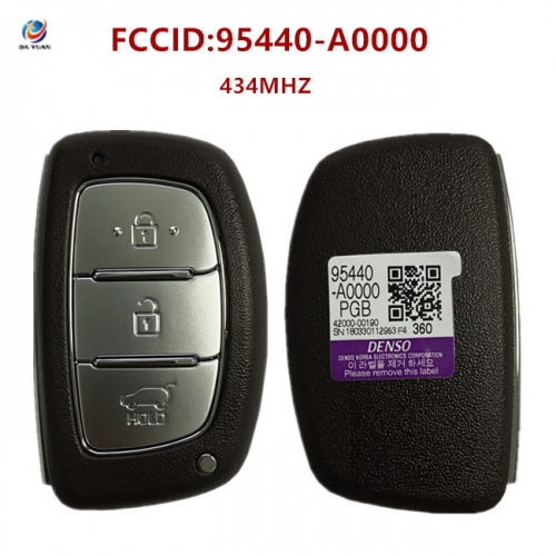 AK020153 For Hyundai Creta Smart Key Remote 2016 3 Button 433MHz 95440-A0000