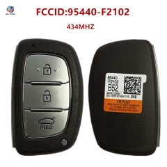 AK020152 Hyundai Elantra 2019 Genuine Smart Remote Key 3 Buttons 433MHz DST128 Transponder 95440-F2102