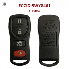 AK027090 5WY8461 5WY8462 VDO Remote Key for Nissan Sylphy Tiida Qashqai Sunny X-Trail Titan for Infiniti 315MHz