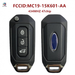 AK018099 2020 Ford Tourneo Custom 3 button flip remote control key 434MHZ 47 CHIP MC19-15K601-AA