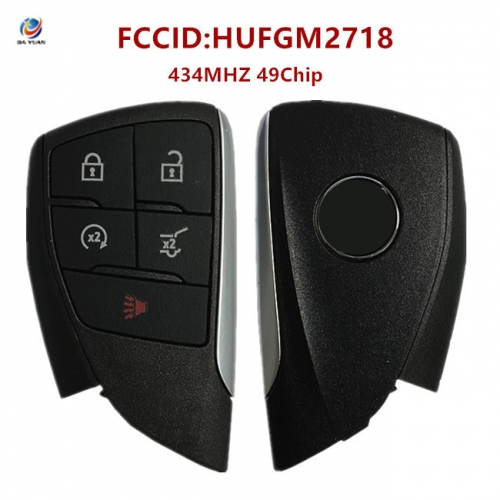 AK013025 2020 Buick 5-Button Smart Key 434MHZ 49 chip PN HUFGM2718