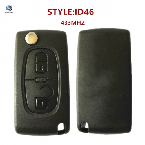 AK016035 BX3/BX3R Sega Citroen CE0536 ASK 2 button (amplitude modulation) 433mhz ID46 P/N :2682337