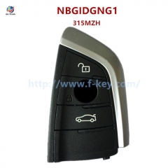 AK006086  ORIGINAL Smart Key for BMW FEM 3Buttons 434 MHz PCF7953 EWS 5 Keyless Go FCC NBGIDGNG1 IC 2694A-IDGNG1