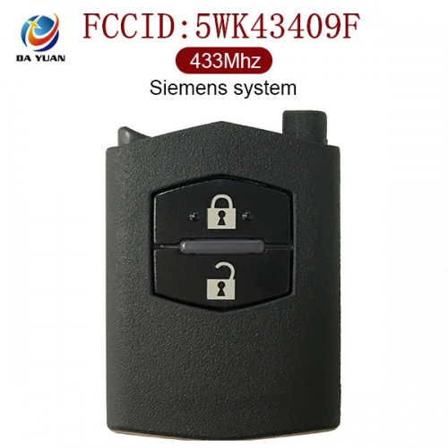 AK026002 for Mazda Remote Key 2 Button 433MHz Siemens system 5WK43409F