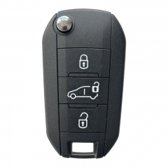 AK016042 For Citroen Flip Key 3 Button SUV 433MHz 4A HITAG AES Chip With HU83 Key Blade