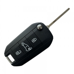 AK016042 For Citroen Flip Key 3 Button SUV 433MHz 4A HITAG AES Chip With HU83 Key Blade