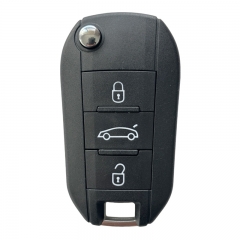 AK016041 For Citroen Flip Key 3 Button Trunk 433MHz 4A HITAG AES Chip With HU83 Key Blade