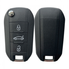 AK009041 For Peugeot Flip Key 3 Button Trunk 433MHz 4A HITAG AES Chip