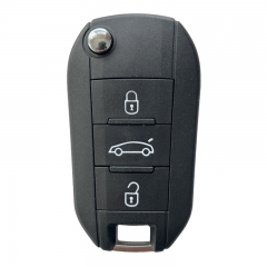 AK009041 For Peugeot Flip Key 3 Button Trunk 433MHz 4A HITAG AES Chip