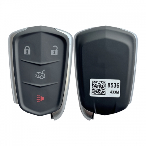 AK030020 For Cadillac Smart Remote Key 3+1 Button 433MHz 46 PCF7937 Chip 13598536 FCCID HYQ2EB