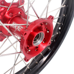 KKE 21/19 MX Wheels Rims Set Fit HONDA CRF250R 2004-2013 CRF450R 2002-2012 Red Hub