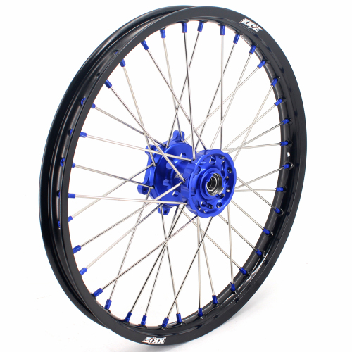 KKE 21/18 Enduro Dirt Bike Wheels fit Suzuki DRZ400S 2000-2025 DRZ400E 2007 DRZ400S 2004 Blue Spoke Nipples