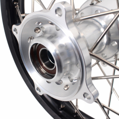 KKE 19/16 Kid's Dirt Bike Wheels Rims Compatible with KTM 85 SX 2021-2024 Silver Hubs