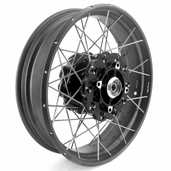 for CRF1000L -- VMX 2.15*21"/4.25*18" Tubeless Wheels Compatible with Honda Africa Twin CRF1000L 2016-2020 Black Rim