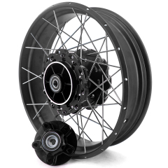 for CRF1000L -- VMX 2.15*21"/4.25*18" Tubeless Wheels Compatible with Honda Africa Twin CRF1000L 2016-2020 Black Rim