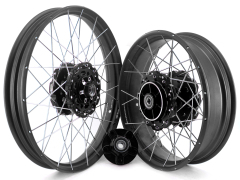 for CRF1000L -- VMX 2.15*21"/4.25*18" Tubeless Wheels Compatible with Honda Africa Twin CRF1000L 2016-2020 Black Rim
