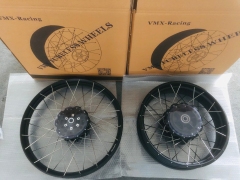 for CRF1000L -- VMX 2.15*21"/4.25*18" Tubeless Wheels Compatible with Honda Africa Twin CRF1000L 2016-2020 Black Rim
