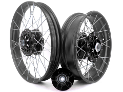 for CRF1000L -- VMX 2.15*21"/4.25*18" Tubeless Wheels Compatible with Honda Africa Twin CRF1000L 2016-2020 Black Rim