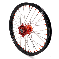 KKE 21/18 Enduro Casting Wheels Rims set Compatible with KTM EXC-F 125 2003-2025 Orange Hub/Nipple