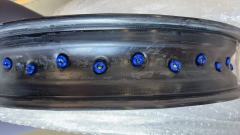 Returned Wheels for Tenere 700 -- KKE Wheels Excel Rims Compatible with Yamaha Tenere 700 2019 - 2025 Blue Nuts 1.85*21"/2.5*18"