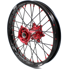 for Honda CRF250R 2014-2025 CRF450R 13-2025 ---KKE Dirt Bike Rear Wheel (Silver / Red / Black Hub)