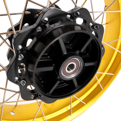 VMX Tubeless Wheelsfit Triumph Scrambler 400X 2024-2025 -- 2.5*19"/3.5*17" (Black Hub/ Red Hub / Black Rim/ Gold Rim)