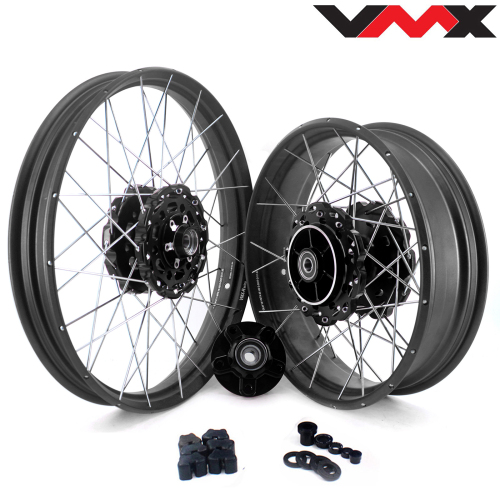 for CRF1000L-- VMX 2.15*21"/4.25*18" Tubeless Wheels Compatible with Honda Africa Twin CRF1000L 2016-2020 Multi-Attribute Gold Red Black Blue