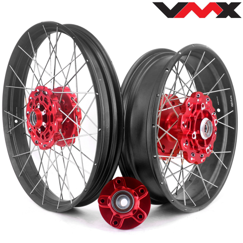 for CRF1000L-- VMX 2.15*21"/4.25*18" Tubeless Wheels Compatible with Honda Africa Twin CRF1000L 2016-2020 Multi-Attribute Gold Red Black Blue