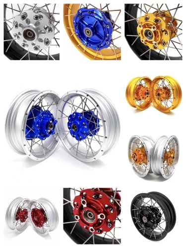 for Monkey Z125 (Asian Models ) -- VMX 2.75*12"/3.5*12" Tubeless Wheels Compatible with Honda Monkey Z125 Multiple Colors: Gold, Red, Black, Blue