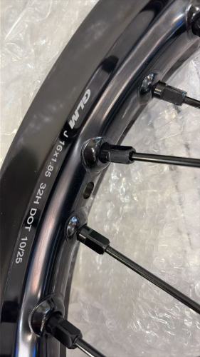 Returned Rear Wheel for Surron Light Bee-X 2019-2025 -- KKE 1.85*16" Rear Electric Dirt Bike Wheel Rim E-Bike All Black