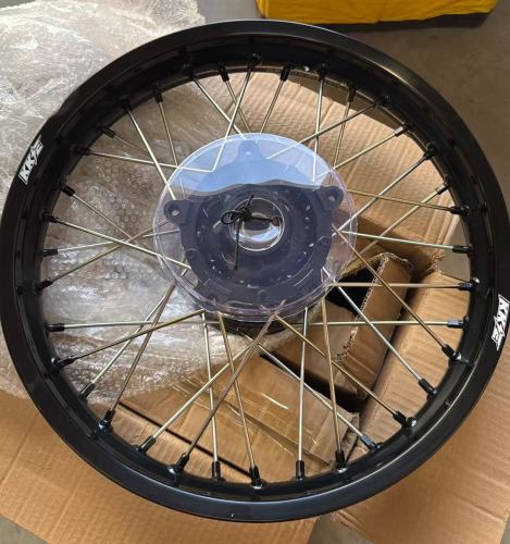 Returned Wheels for Tenere 700 -- KKE Wheels Compatible with Yamaha Tenere 700 2019 - 2026 Black Nuts 1.85*21"/2.5*18"