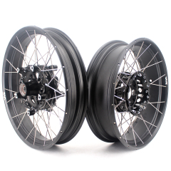 VMX 3.0*19"/4.25*17" Tubeless Wheels Set Fit for BMW R1200GS 2013-2021 Black Hub/ Rim